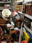 Storage area filled with clutter before best organizer in New Jersey arrived.